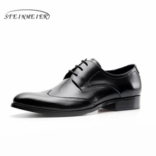 Mens formal shoes leather men dress oxford shoes for men dressing wedding business office shoes lace up male zapatos de hombre