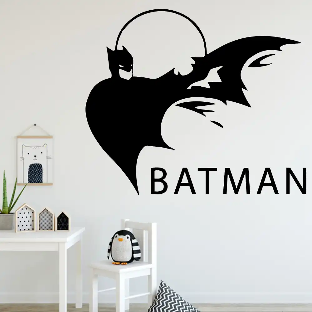 Creative Batman Wall Stickers Vinyl Wall Decor For Kids Room Baby