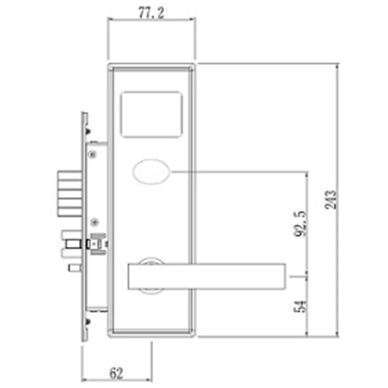 LACHCO электронный замок двери Смарт ключа RFID умная карта rfid замок для Офис гостиничном номере L16014BS