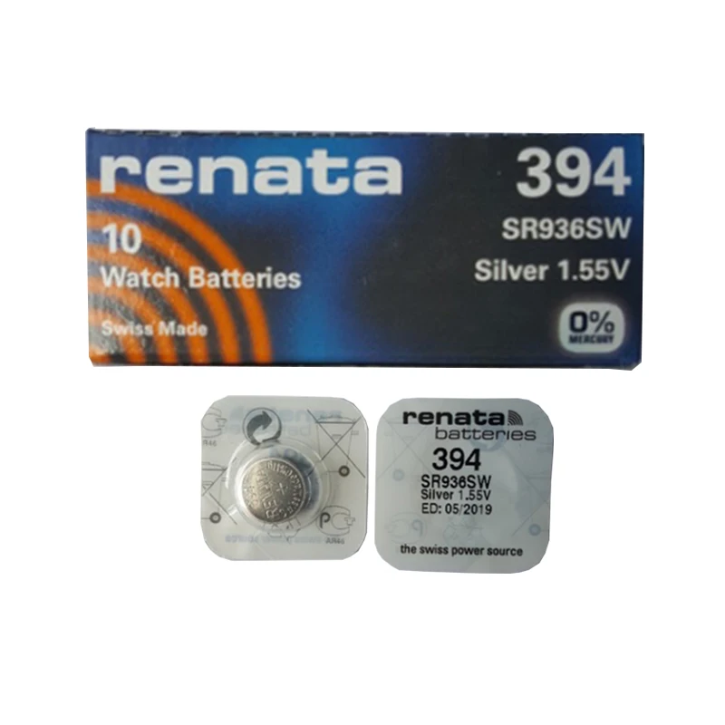 

5Pcs/lot Renata 394 SR936SW AG9 Button Cell Battery Watch Clock Repair Tools Batteries