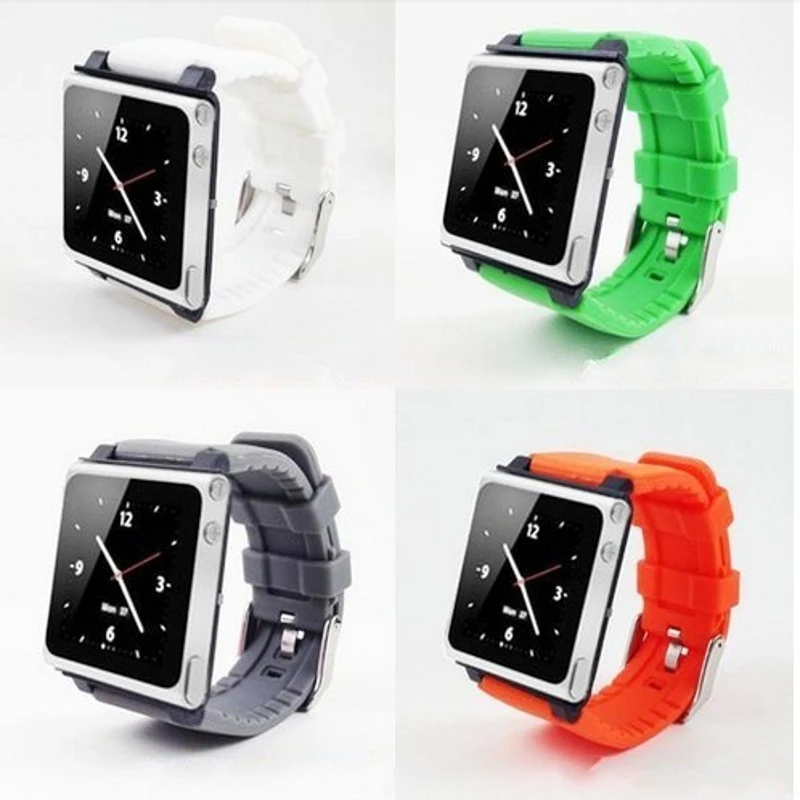 

New Arrival Candy Color Soft TPU Silicone Belt Clip Case for Apple iPod Nano 7 with screen protector Retail package