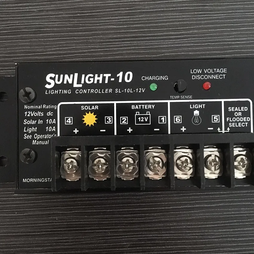 SunLighting Солнечный контроллер SL-10A Morningstar солнечный уличный свет контроллер заряда солнечное зарядное устройство контроллер для уличного освещения