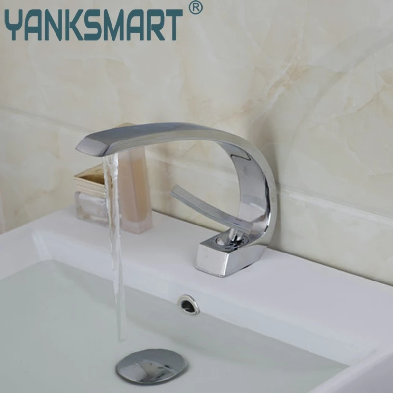 

Bathroom Luxury Faucet Hot Cold Basin Torneira Bathroom Chrome Deck Mount Single Handle Sink Faucets Mixers Taps
