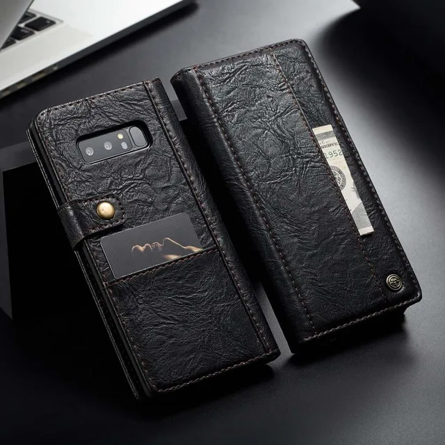 3D Case For Samsung Galaxy s9 s8 Plus s7 egde Retro Leather Wallet Card Pocket Cover Back Phone Note 8 9 | Мобильные телефоны и