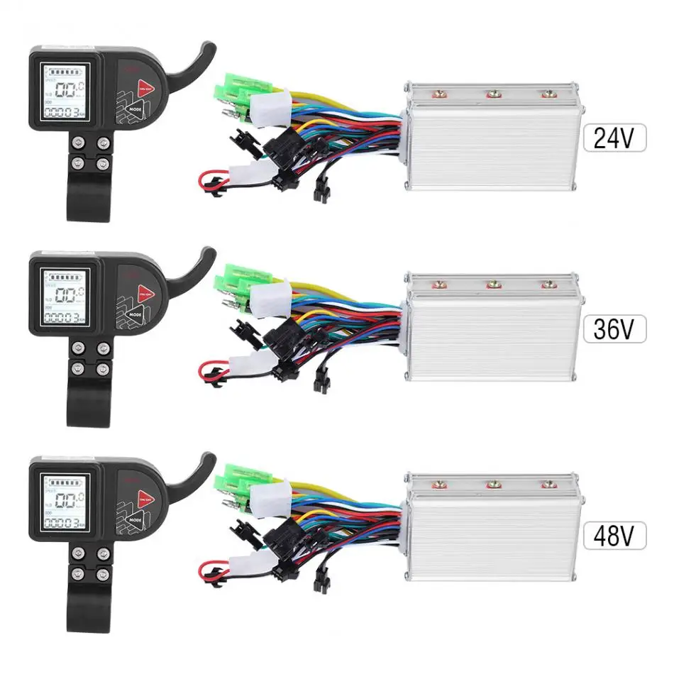 Sale Ebike Brushless Controller Electric Bicycle 24V 36V 48V 250W/350W Brushless Controller With LCD Display with Shift Switch 0