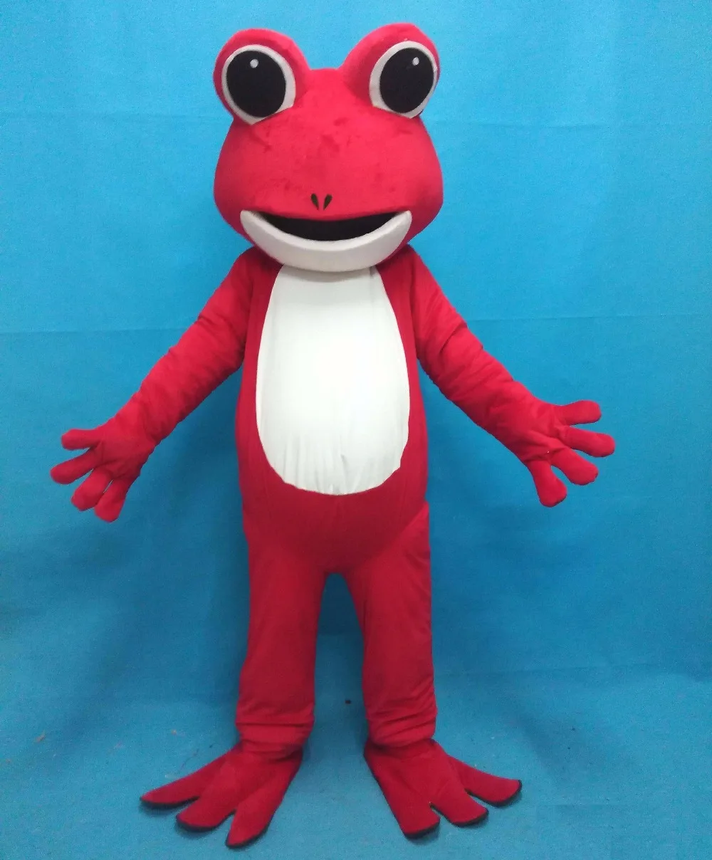 

Discount factory sale light to wear adult red frog mascot costumes