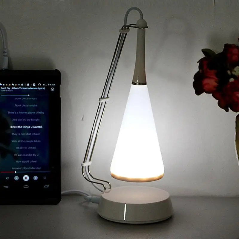 LED Charging Touch Sensor Table Lamp Bluetooth Speaker Light Adjusted Audio Desk Lamp With Audio