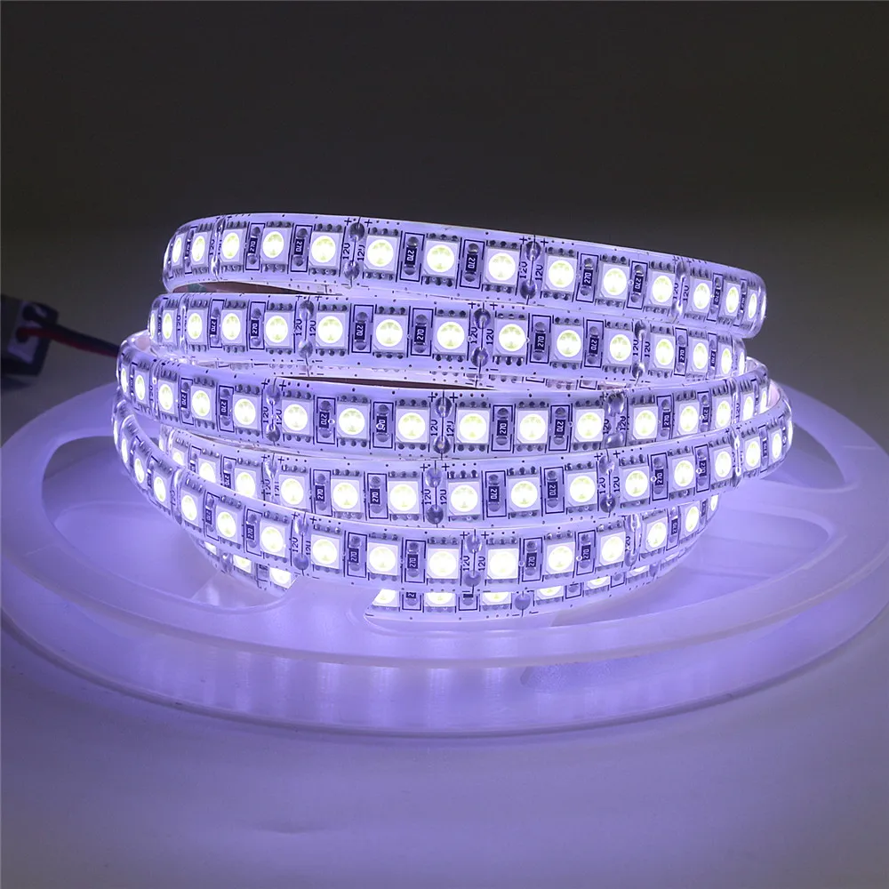 Гибкий светодиодный светильник SMD 5050 120 5 м 600 светодиодов супер яркий s/m RGB