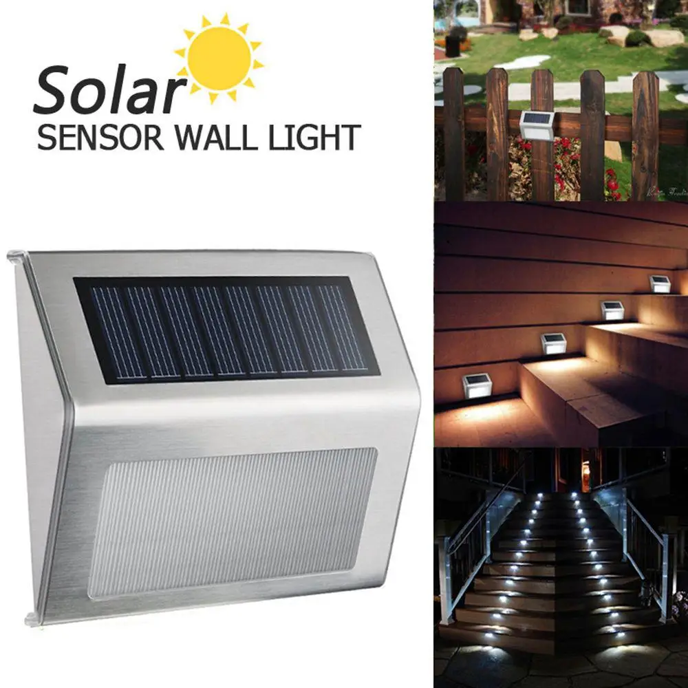 

Solar Light Motion Sensor Fence Lamps Home Garden Solar Powered Wall Lamp Yard Balcony Light Outdoor Waterproof Lamps