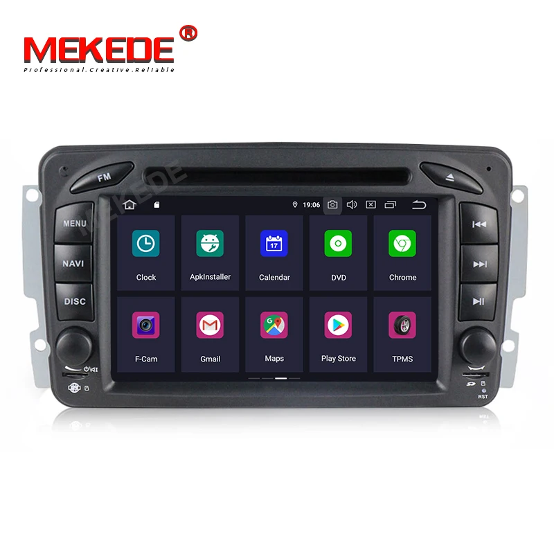 Perfect 7" DSP IPS Android 9.0 4G 64G 2 DIN Car DVD player For Benz CLK W209 W203 W168 W208 W463 W170 Vaneo Viano Vito E210 C208 GPS PC 1