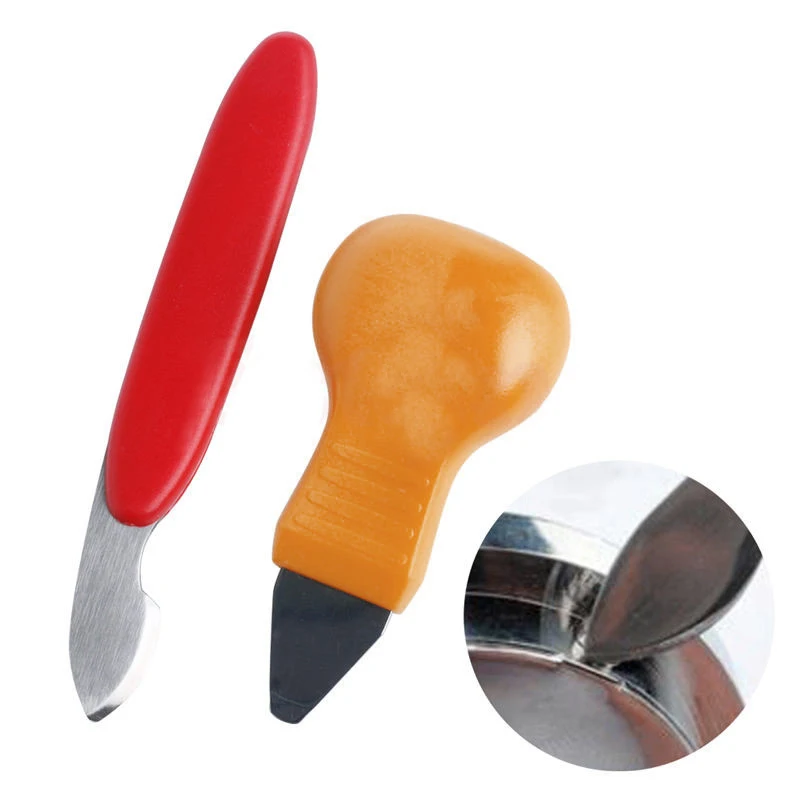 Shellhard 2Pcs Watch Repair Tool Stainless Steel Watch Back Cover Case Opener Remove Battery Change Watchmaker Tool Kit