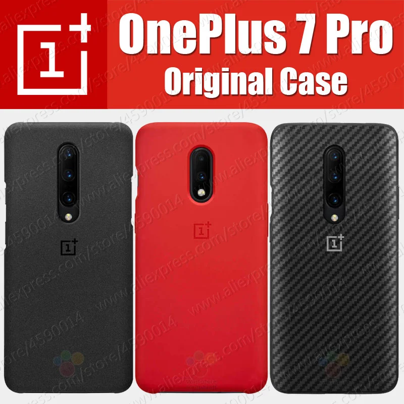 

Bulk Prices (Original) 100% Oneplus 7 Pro Case official Stock Sandstone Silicone Kevlar Karbon Bumper Back Cover