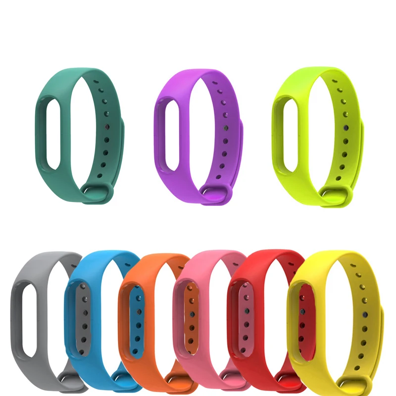 

2018 Colorful Strap Wristband Xiaomi Mi Band 2 Bracelet Strap Miband 2 Replacement Smart Band Accessories for Mi Band 2 Silicone