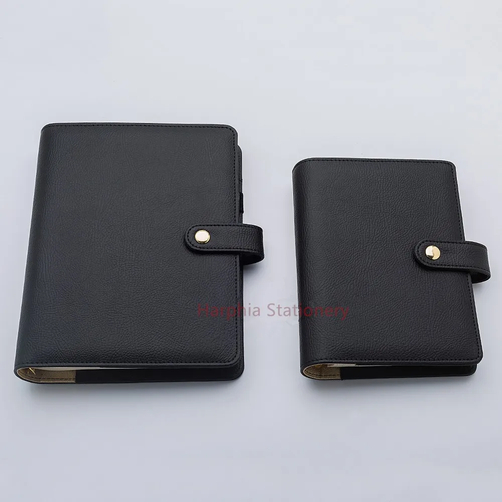 A5 Planner A6 Binder Personal Organizer Refillable Notebook PU Leather Agenda Spiral-Binder Black Organizers A5 Planner A6 Binder Personal Organizer Refillable Notebook PU Leather Agenda Spiral-Binder Black Organizers