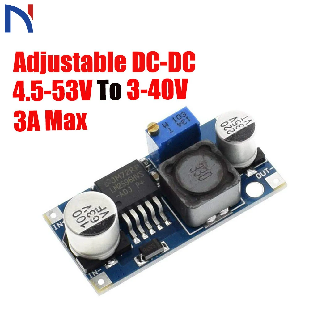 

LM2596 HV LM2596HVS LM2596HV DC-DC Adjustable Step Down Buck Converter Power Module 4.5-50V To 3-35V DC to DC