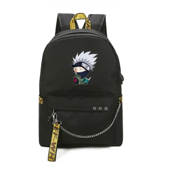 

2019 Anime NARUTO Uzumaki Naruto Cosplay Priniting Backpack USB Charging Laptop Backpack Cartoon Travel Bags Canvas School Bags