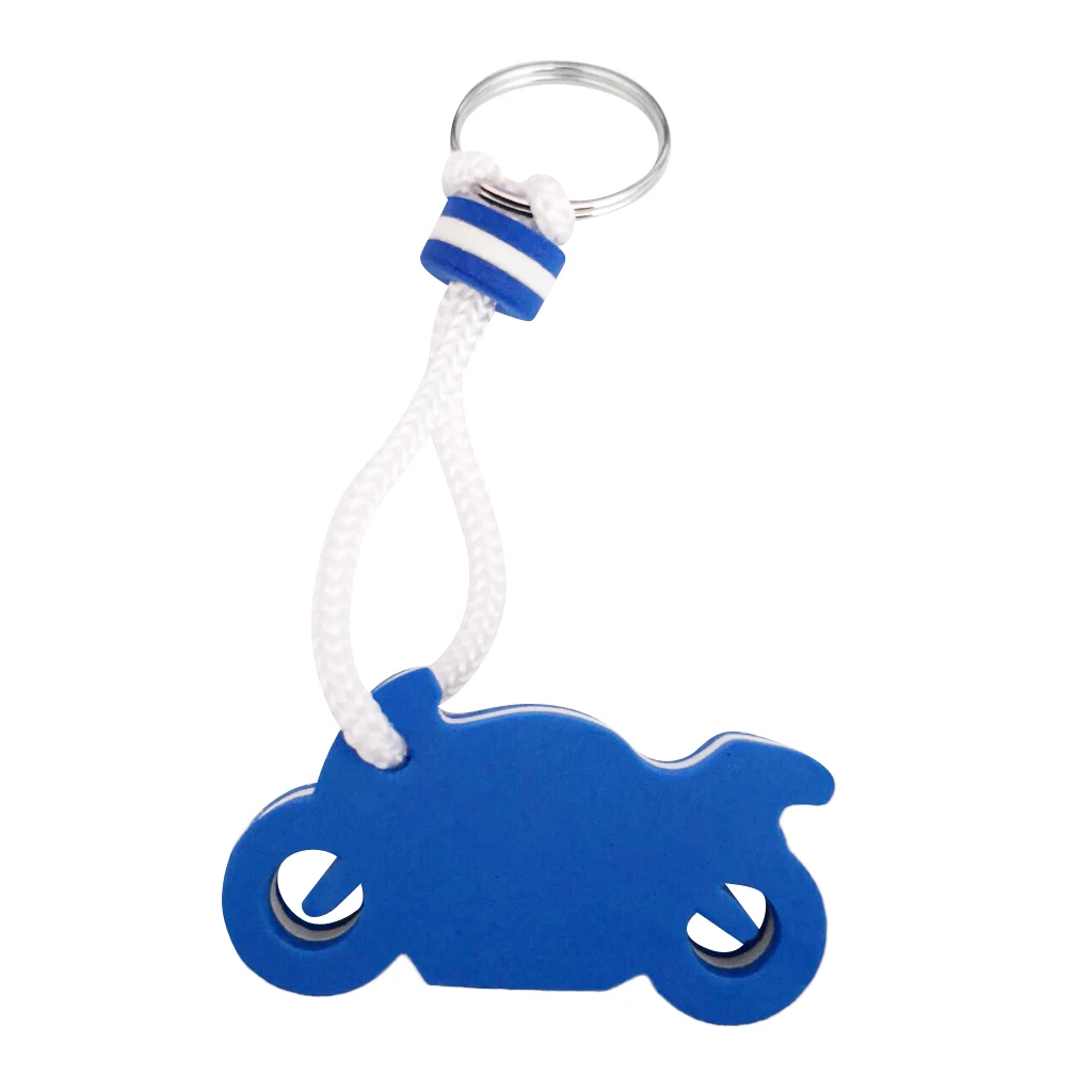 MagiDeal EVA Floating Motorcycle Shape Keyring Keychain Key Holder for Sailing Marine Boating Kayak Yacht Water Sports 