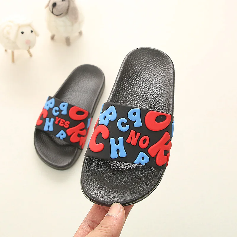 

Baby Toddler Slippers Cute Cartoon Slippers Non-Slip Bath Slippers Slides Casual Flats Sandals Boys Girls Kid Summer Shoes
