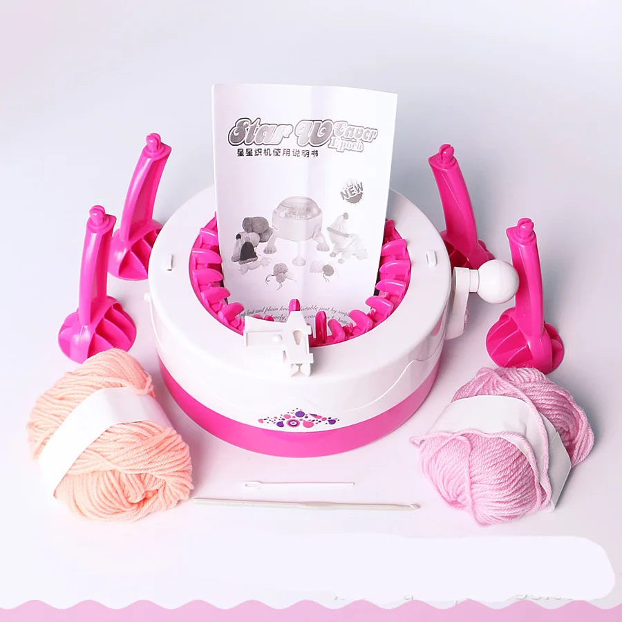 New Children DIY Creative Hand Knitting Girl Toy Fashion Craft Sweater Circular Handmade Hat Scarf Machine | Игрушки и хобби