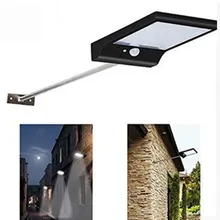 Новейшая солнечная мощность уличный свет 450LM 36 светодиодный PIR лампы для датчика движения уличные водонепроницаемые Настенные светильники садовая Лампа безопасности