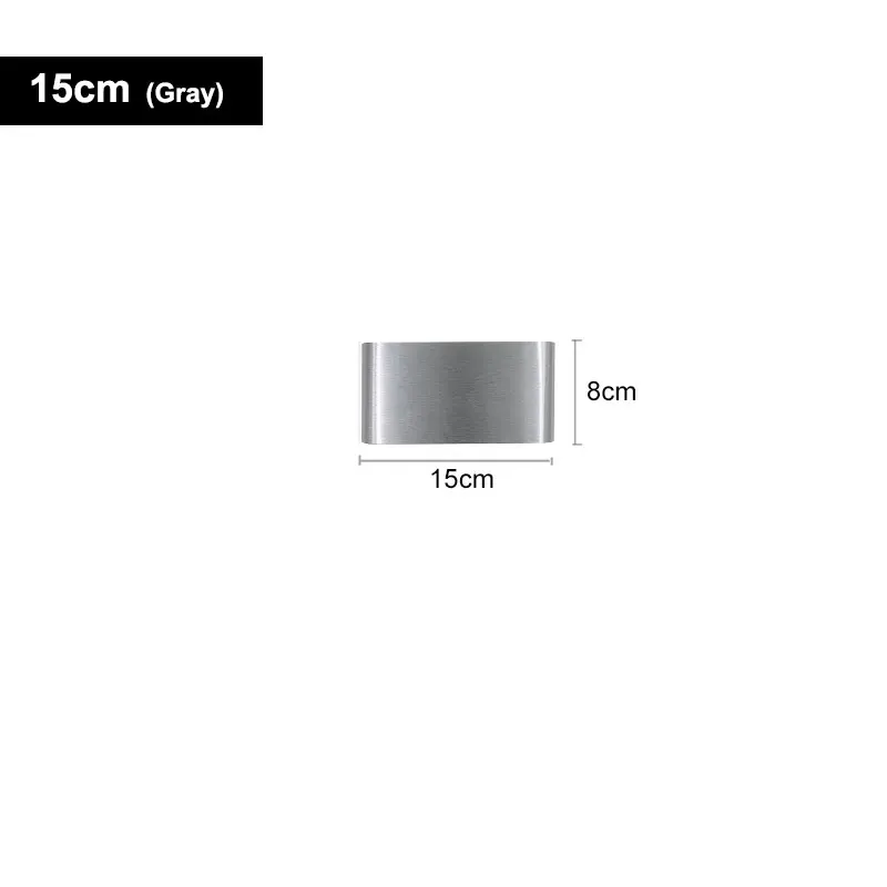 Современный минималистичный алюминиевый светильник 85-265 в светодиодный настенный светильник для гостиной прихожей лестницы бра светильник креативный декоративный светильник ing - Цвет абажура: Silver -15cm