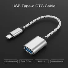 USB-C-USB 2,0 OTG кабель адаптер для Android Macbook Xiaomi type C otg адаптер для USB otg адаптер для samsung S8 huawei Mate9