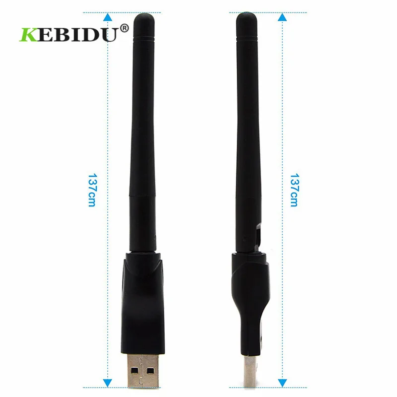 KEBIDU USB WiFi беспроводной адаптер 150 Мбит/с 802,11 n/b/g LAN Сетевой разъем Ralink RT5370 антенна для Windows сетевая карта