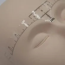 50 шт одноразового использования, для микроблейдинга Точная линейка Перманентный макияж tebori бровей инструменты для моделирования татуировки измерительные линейки стикер