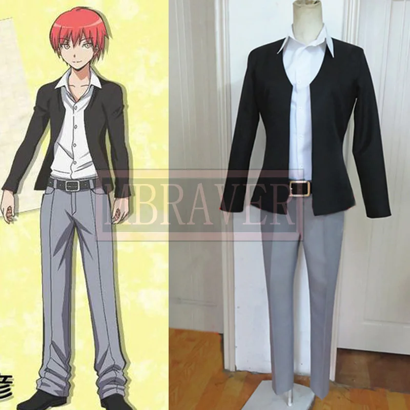 Классная одежда для косплея Akabane Karma (Блейзер + брюки рубашка)|shirt long|shirt sportshirt mexico |