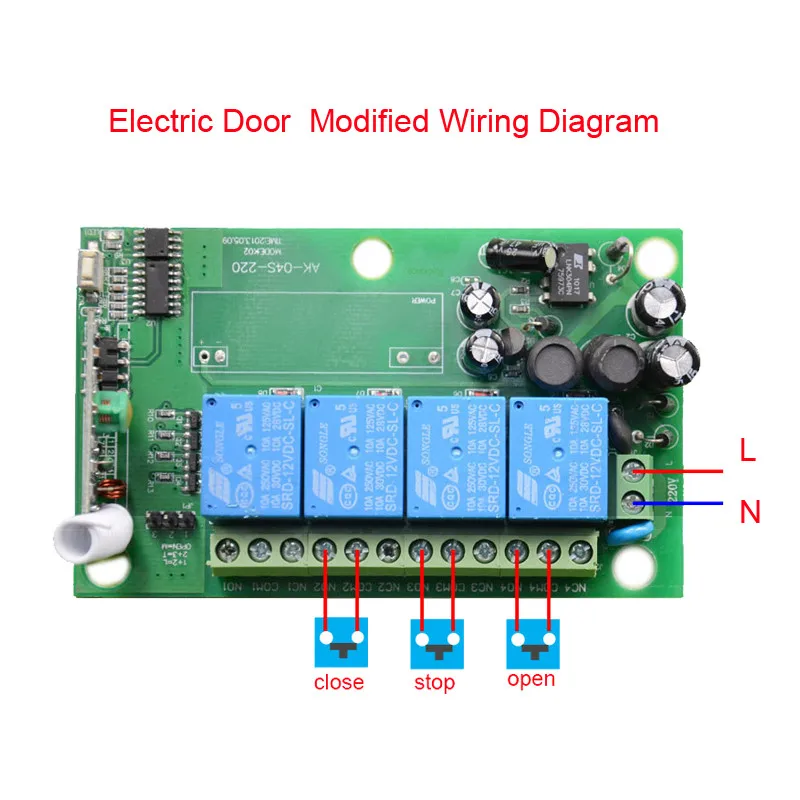 AC 85V ~ 250V 110V 220V 4CH широкое напряжение многофункциональная радиочастотная