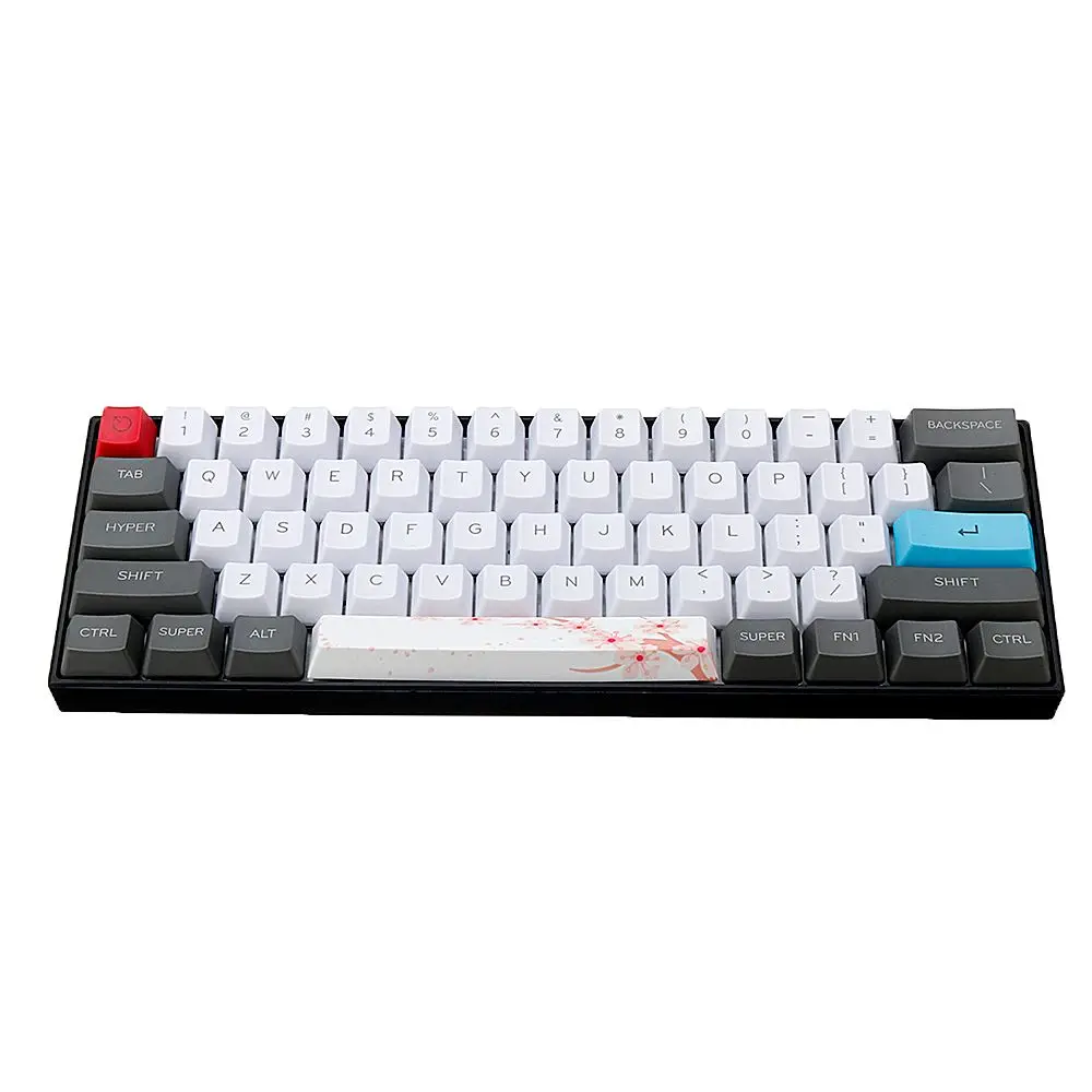 Пятисторонний Dyesub PBT Sakura-Space Bar 6.25u Новинка Keycap