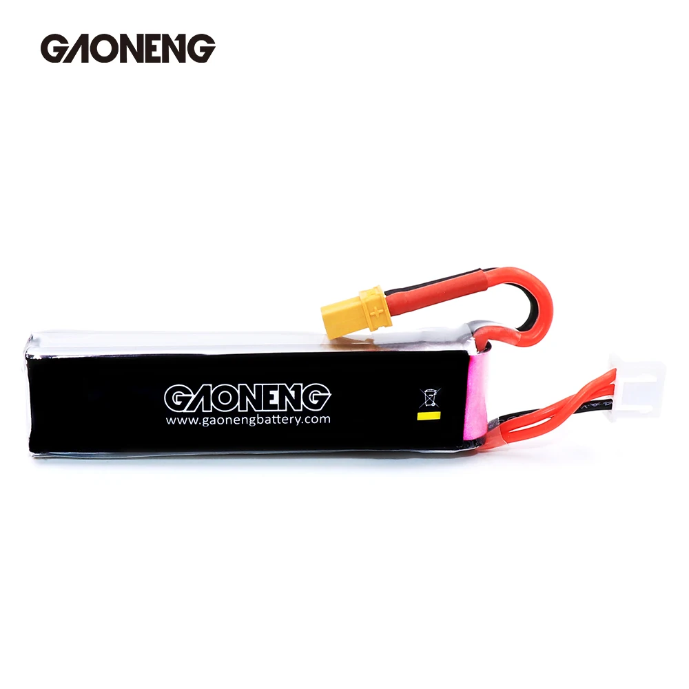 2 шт Gaoneng GNB Lipo аккумулятор 520mAh 7,6 V 80C 2S HV 4,35 V перезаряжаемый RC аккумулятор XT30 Разъем для RC FPV Дрон Квадрокоптер