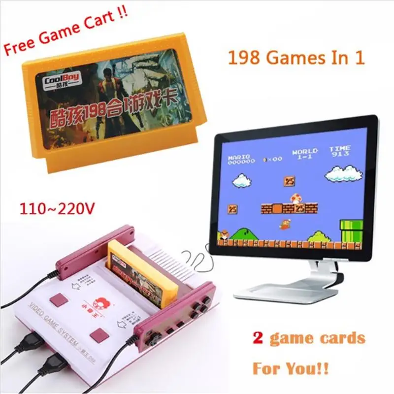 Subor Classic Cassette Game Machine D99 +198 IN 1 Nostalgia Original