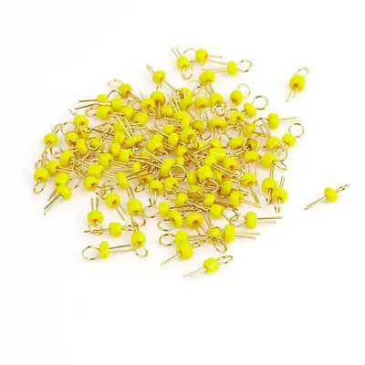 

100 x Yellow Gold Tone Soldering PCB Board Test Point Pin Replacement