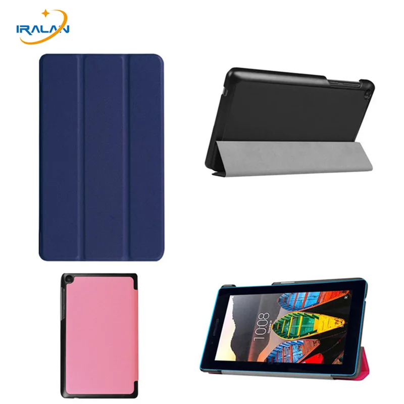 

2017 Hot Magnet stand cover case for Lenovo tab 3 7.0 710 essential tab3 710F PU leather cover protective case+pen+film