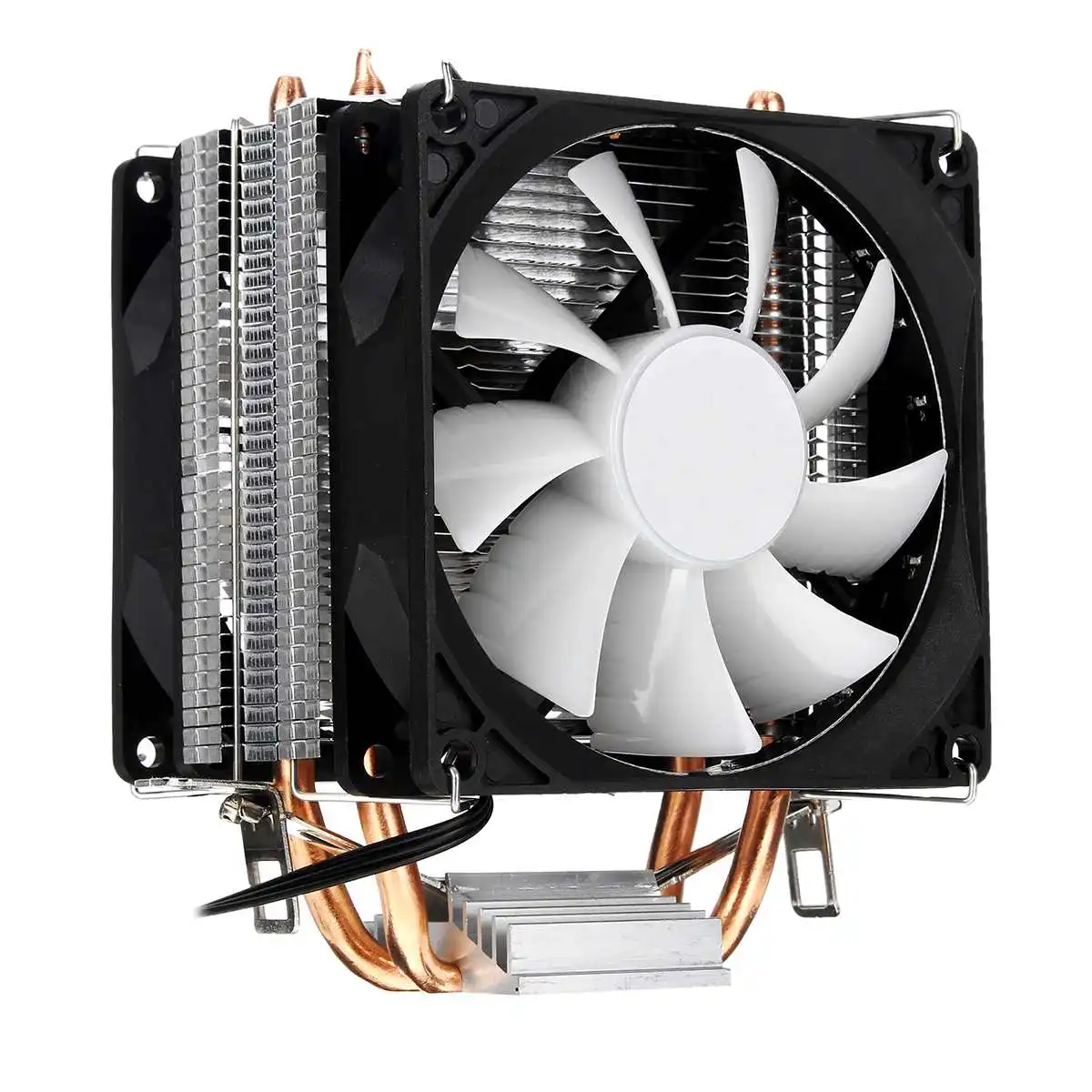 2 тепловым стержнем heat pipe Процессор теплоотводы тихие вентиляторы охлаждения RGB светодиодный для Intel LGA1150/1151/1155/1156/1366/775 для AMD AM2/AM2+/AM3/AM3