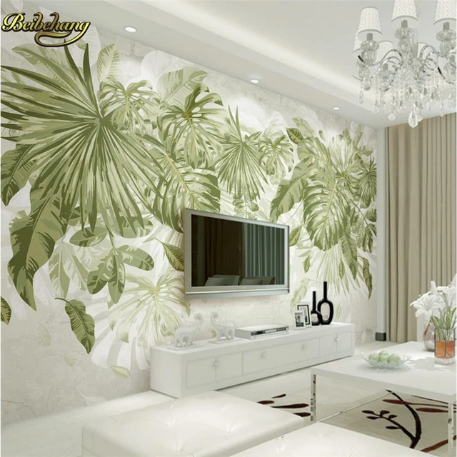 Beibehang Groene bladgroenten planten Custom Muurschildering Behang ... Beibehang Groene bladgroenten planten Custom Muurschildering Behang ...