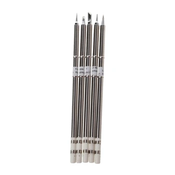 

5 Pcs T12 Series Solder Iron Tips For Hakko FX951 BAKON 950D Soldering Station