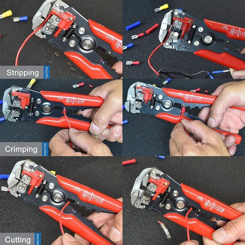 Многофункциональный инструмент для зачистки проводов, плоскогубцы, резак, щипцы, автоматический обжимной инструмент для зачистки, клещи, ручные инструменты