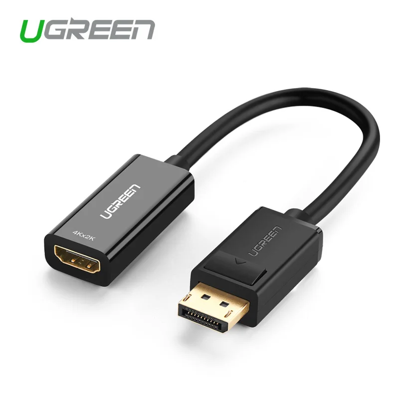 Ugreen 1080 4K * 2K порт дисплея DP папа к HDMI Женский Кабель адаптер Дисплей конвертер для