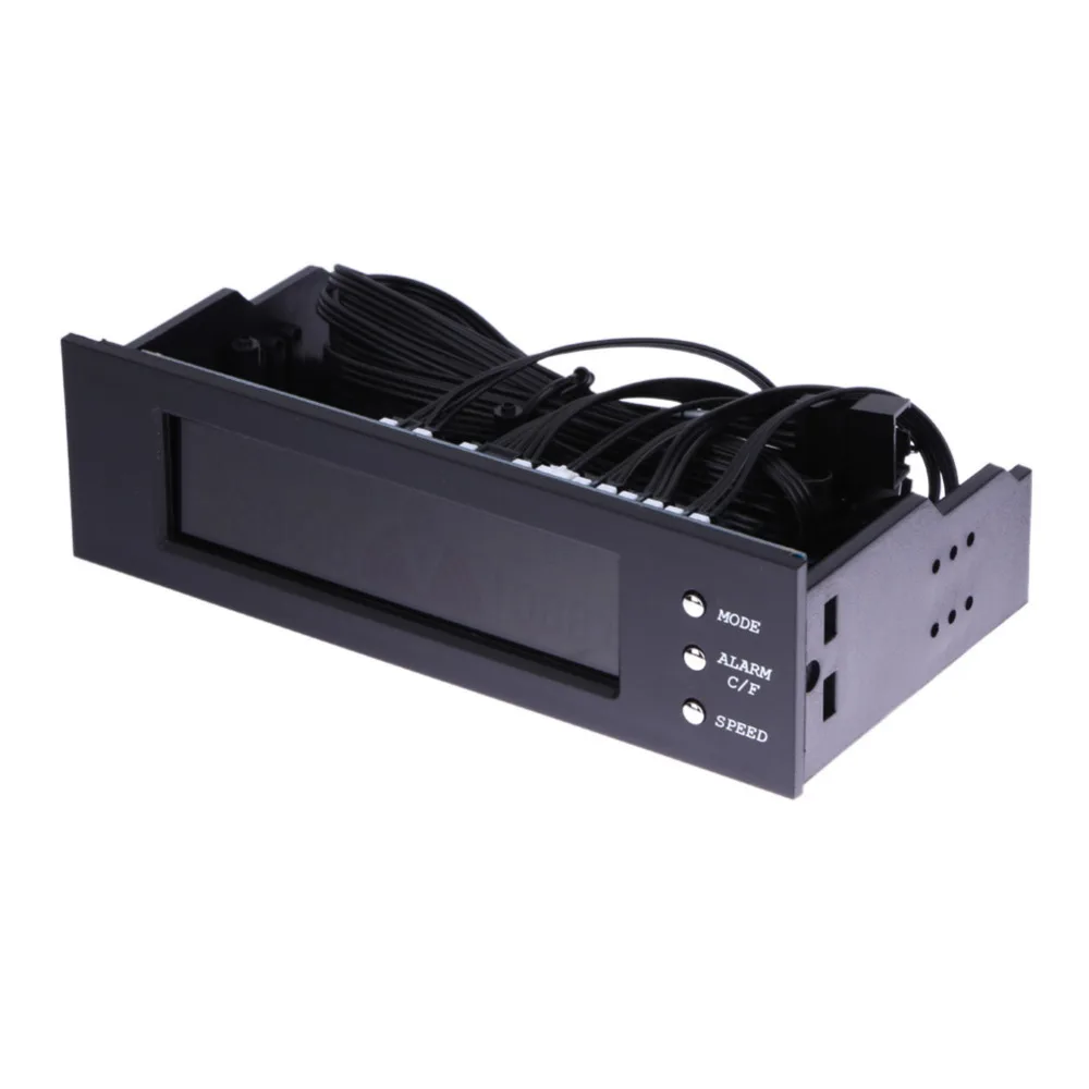 

5.25"inch Bay Front LCD Computer Case 3 Fan Speed Controller Automatic Temperature Controller CPU Fan Speed Controller