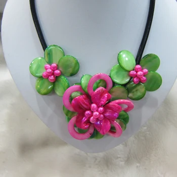

2017 Hot Sale Chokers Necklaces Women Link Chain Necklaces & Pendants Collares Fashion Mother Of Hot And Shell Flower Necklace