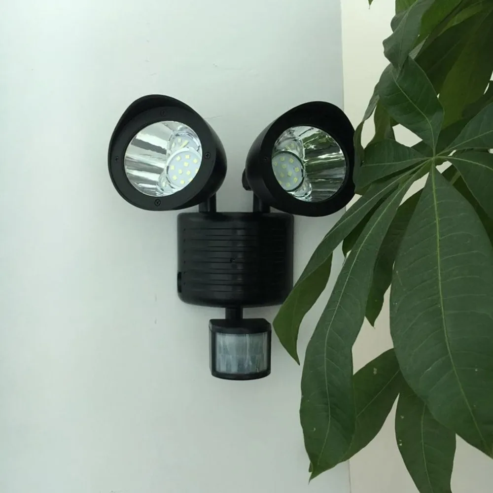 

22LED Dual Security Detector Solar Spot Light Motion Sensor Floodlight Outdoor Wall Light for Garden Landscape