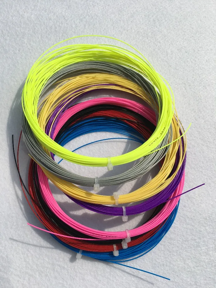 50pcs 28LBS bulk string badminton racket strings 0.70mm Gauge badminton