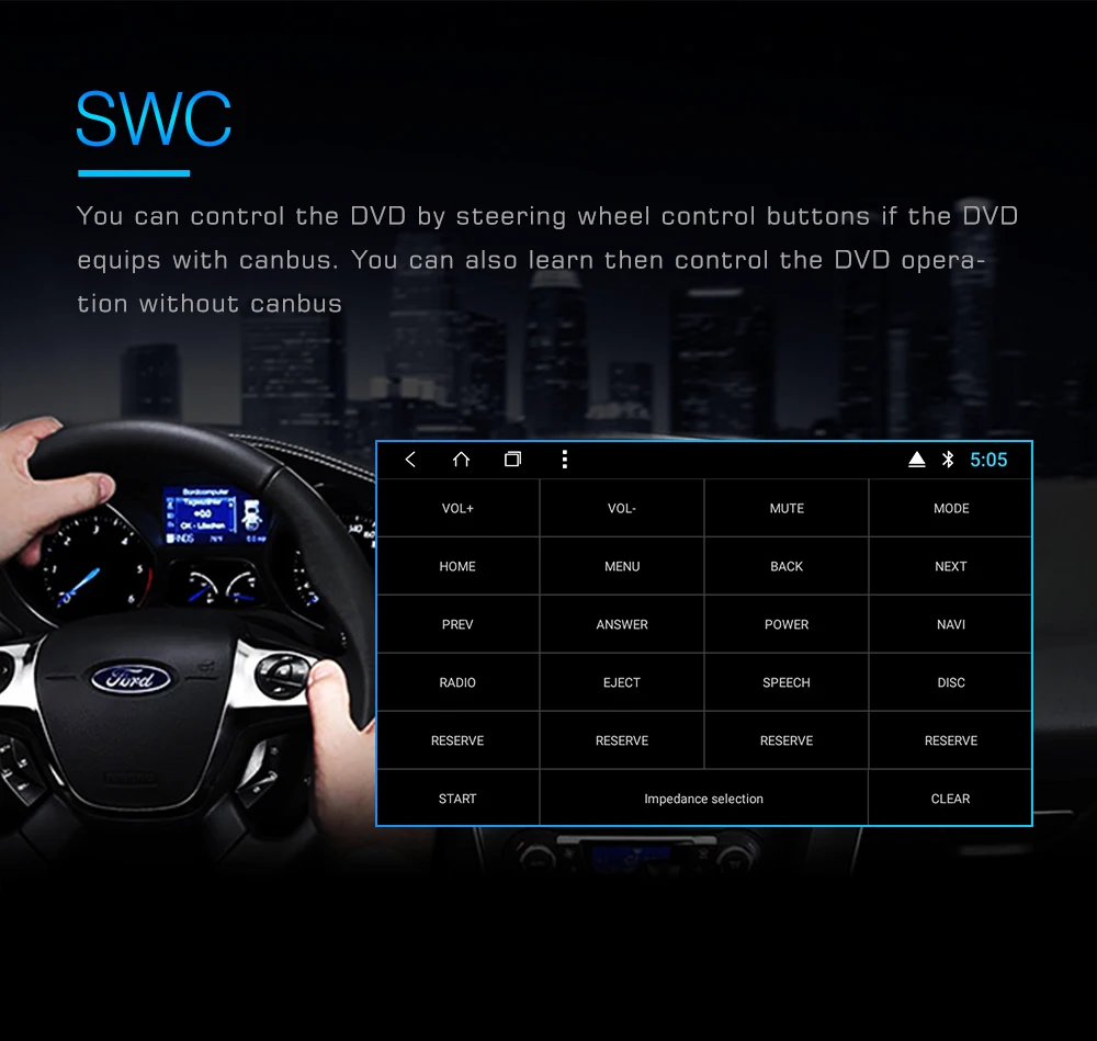 Excellent ONKAR 1 din android auto radio for Renault Arkana 2019 with android 8.1 support original steering wheel control with USB SD port 13