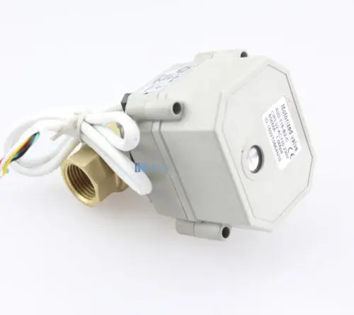 HSH-Flo DN8-32 DC9-24V 2 способ полный диаметр моторизованный шаровой клапан NPT/BSP латунный, 5 проводов позиция отзывы шаровой клапан CR5-02