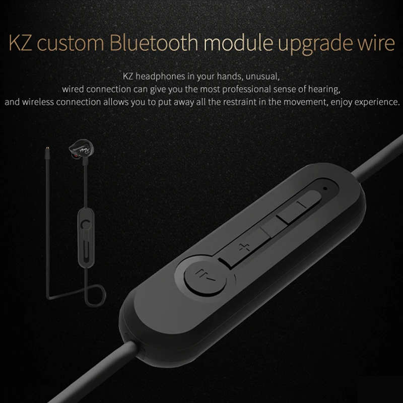 KZ ZS3 беспроводные наушники Fone KZ Bluetooth наушники ограниченная версия Bluetooth Кабель-адаптер телефон HiFi проводные наушники с микрофоном