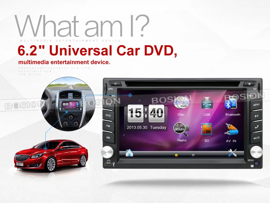 Discount 100% New universal Car Radio Double 2 din Car DVD Player GPS Navigation In dash Car PC Stereo video+Free Map+Free Camera 10