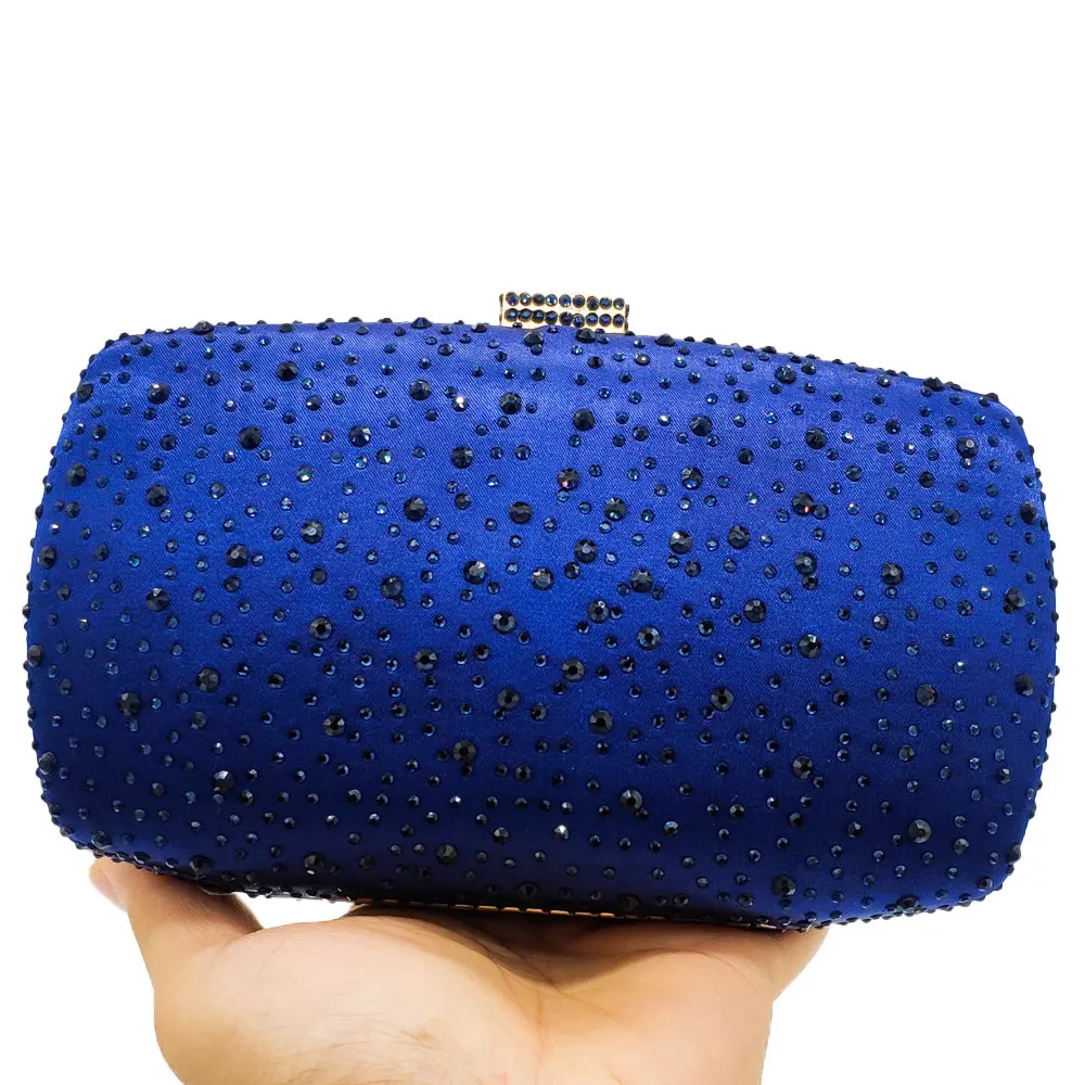 بوتيك دي FGG حار الوردي الفوشيه كريستال الماس المرأة حقيبة مسائية Minaudiere حقيبة صغيرة الزفاف براثن حقيبة يد بسلاسل
