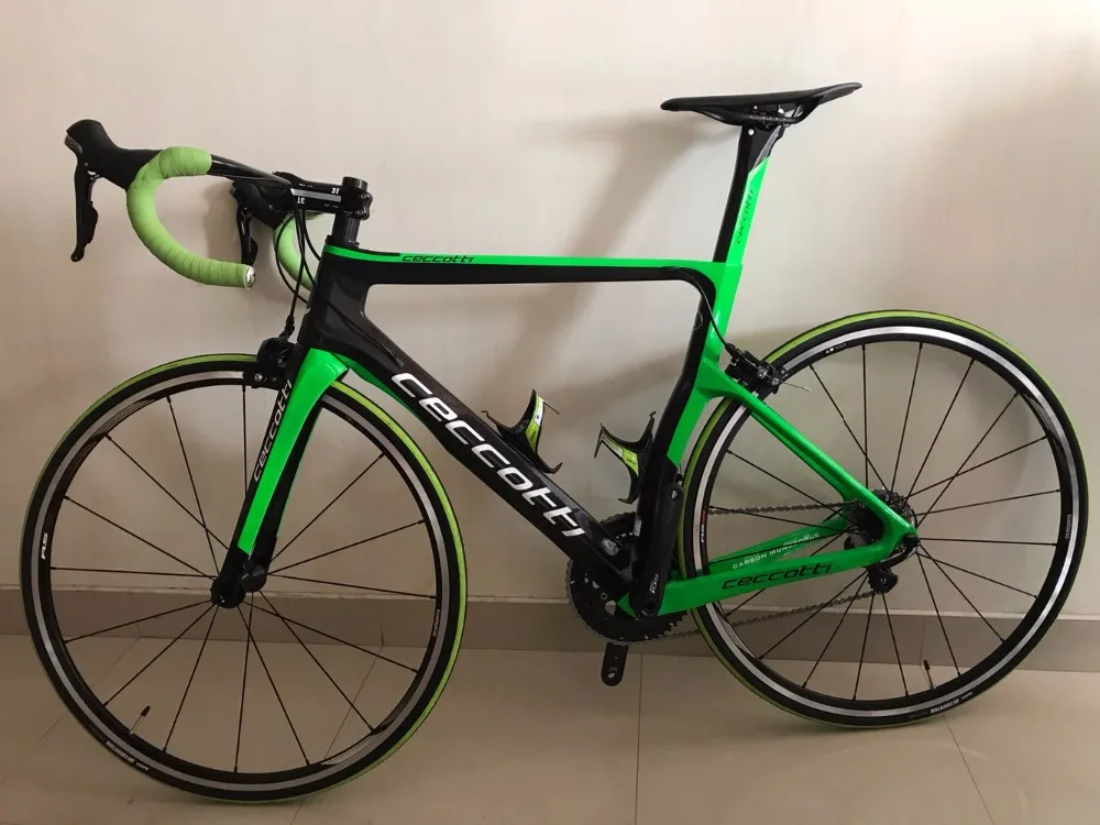 Best JERF013 MODEL  Ceccotti brand white color glossy carbon road bike frame race bike PF30 t1100 19